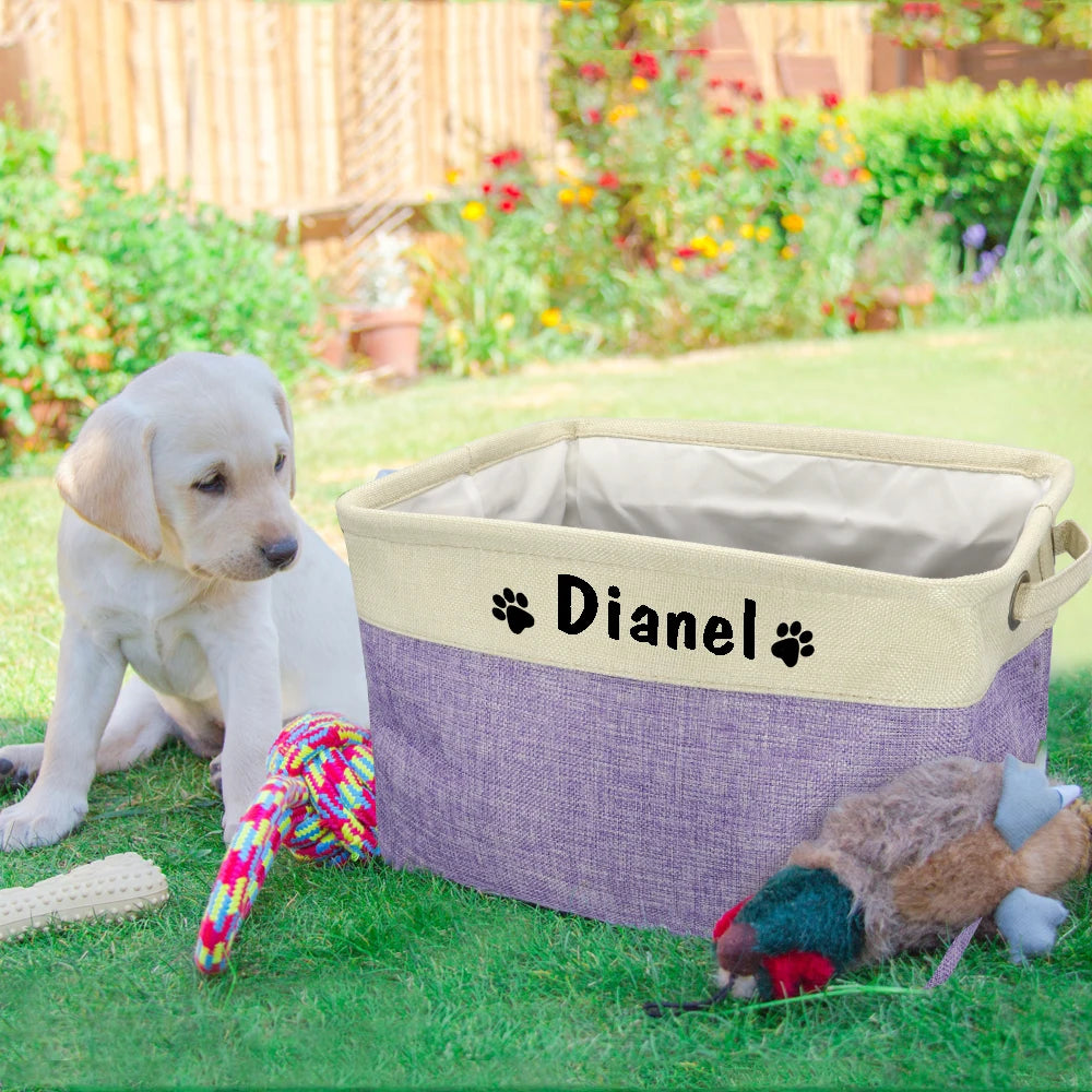 Personalised toy storage basket