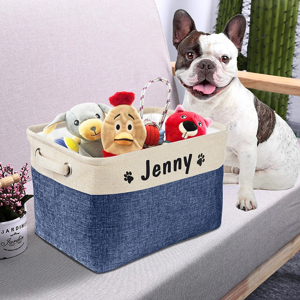 Personalised toy storage basket