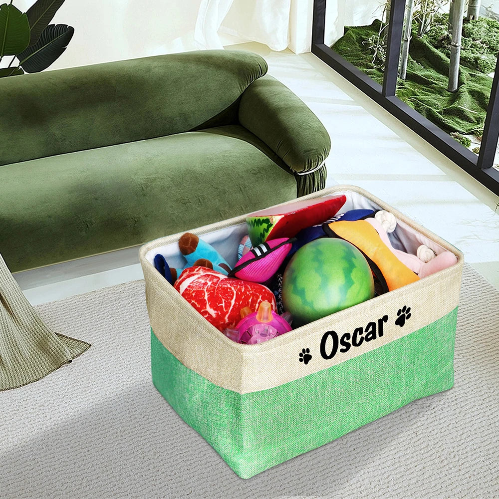 Personalised toy storage basket