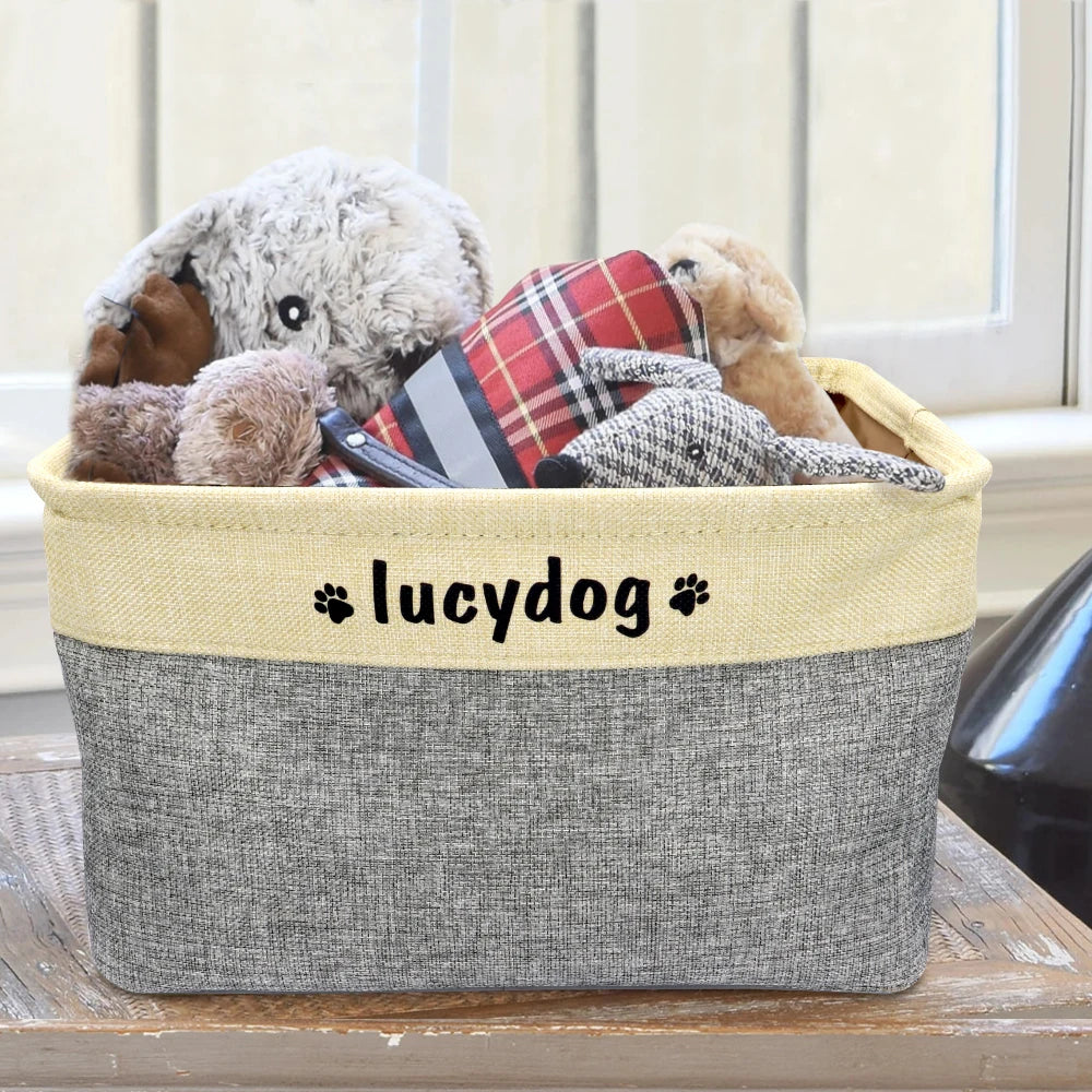 Personalised toy storage basket