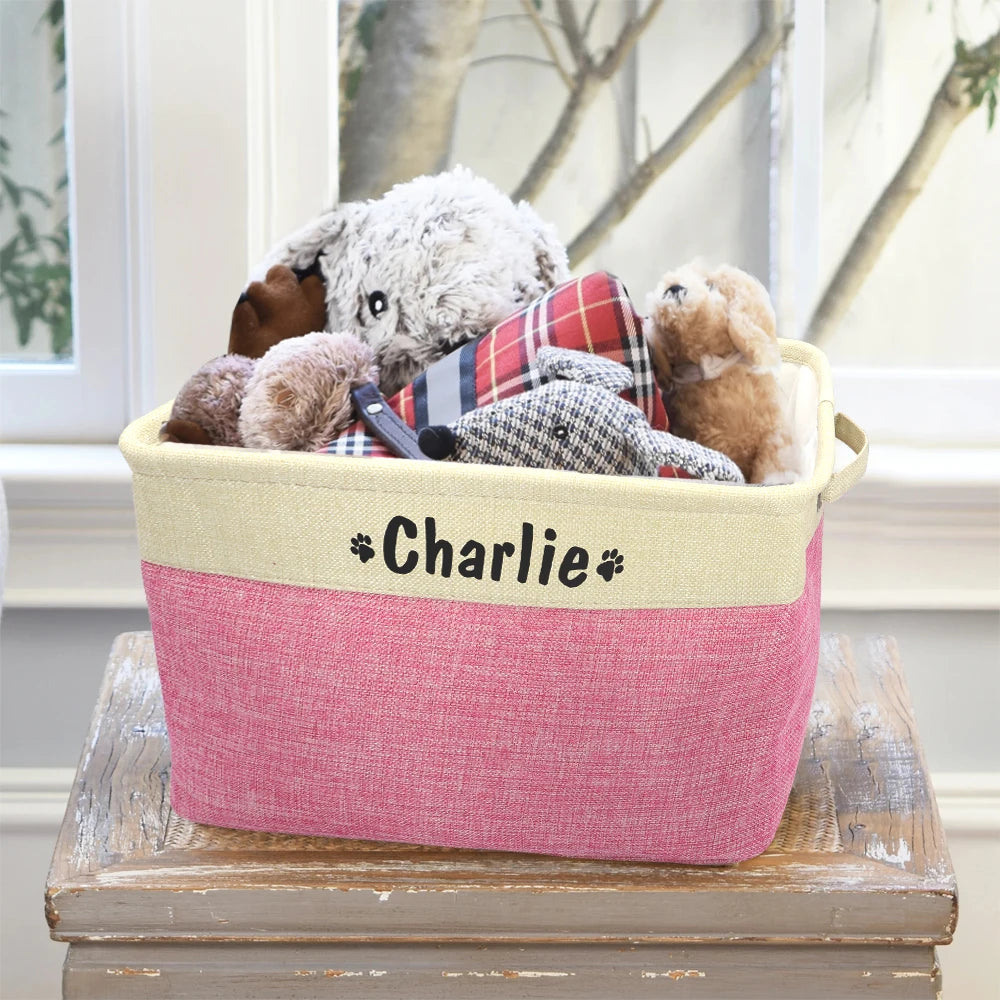 Personalised toy storage basket